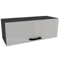 Armário de Geladeira Indekes Provence - Chumbo/Off White - 1