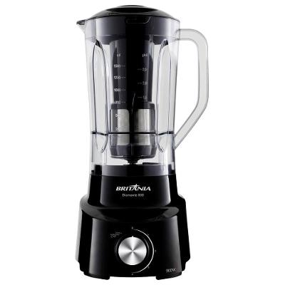 Liquidificador Britânia Diamante 800 com Função Ice, Função Pulsar, 1050W e 4 Velocidades - Preto
