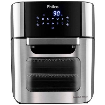 Fritadeira Elétrica Sem Óleo Air Fry Philco Oven PFR2200P 12L - Preta