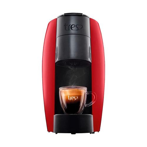 Cafeteira Espresso TRES LOV Multibebidas - Vermelha