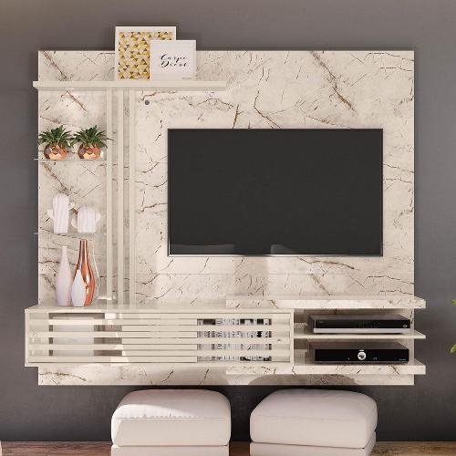 Painel Home Madetec Cross com 2 Portas, Ideal para TV de Até 55”