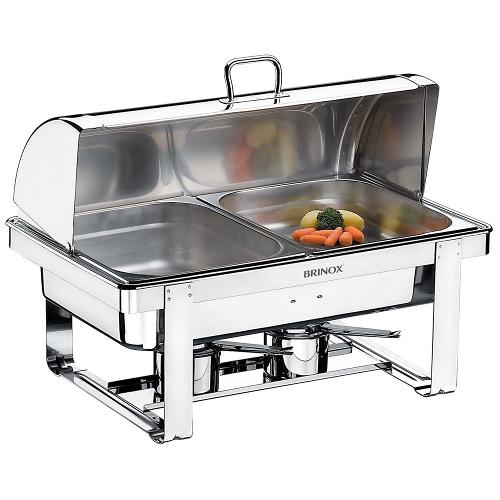 Chafing Dish Brinox Savoy com 2 Cubas 1099/202 - 5 Peças
