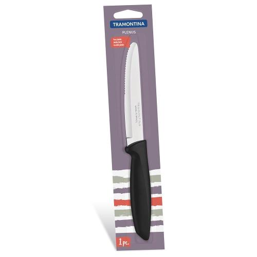 Faca para Churrasco 5" Tramontina Jumbo Plenus em Aço Inox Preto - 1 Peça