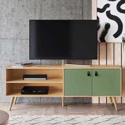 Rack Genialflex Amber com 2 Portas, 160 cm de Largura, Ideal para TV de até 60"
