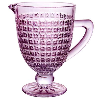 Jarra L`Hermitage Chevalier em Vidro com Pé Roxa - 1L
