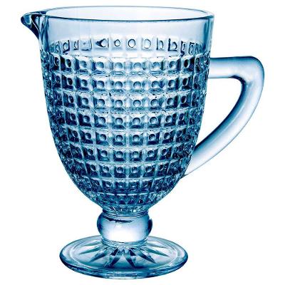 Jarra L`Hermitage Chevalier em Vidro com Pé Azul - 1L