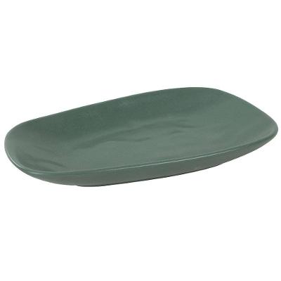 Prato Oval L’Hermitage Sumatra em Cerâmica 16,40 x 28,40 cm - Verde