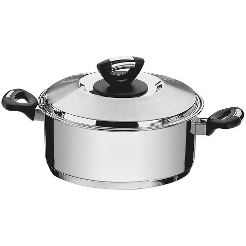 Caçarola Rasa Tramontina Solar Baquelite Inox - 24cm