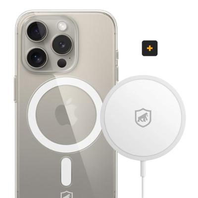 Kit Magsafe - Carregador e Capa case capinha para iPhone 15 Pro - Gshield