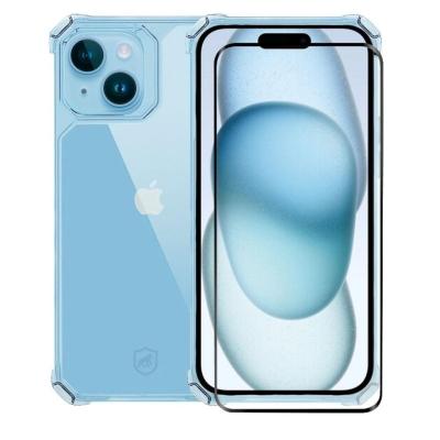 Kit Capa case capinha Clear Proof e Pelicula Ultra Glass para iPhone 15 Plus - Gshield