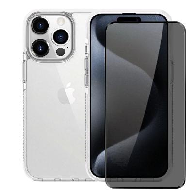 Kit Capa case capinha Anti-Slip  e Pelicula Defender Pro Privacidade para iPhone 15 Pro Max - Gshield