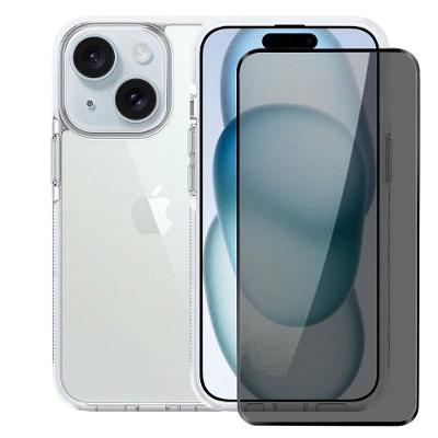 Kit Capa case capinha Anti-Slip  e Pelicula Defender Pro Privacidade para iPhone 15 - Gshield
