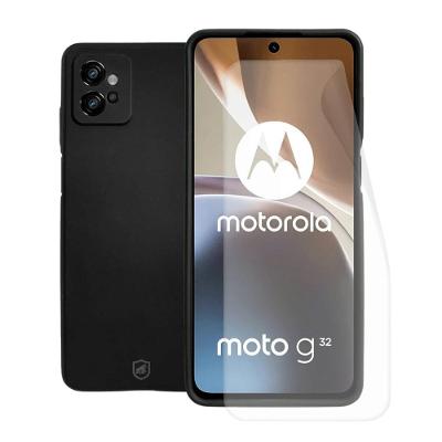 Kit Capa case capinha Silicon Veloz e Película Hydrogel HD para Motorola Moto G32 - Gshield