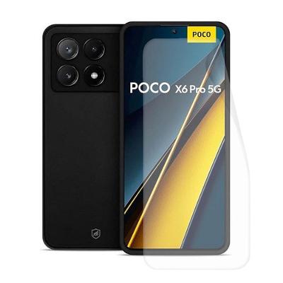 Kit Capa case capinha Silicon Veloz e Película Hydrogel HD para Xiaomi Poco X6 Pro 5G - Gshield