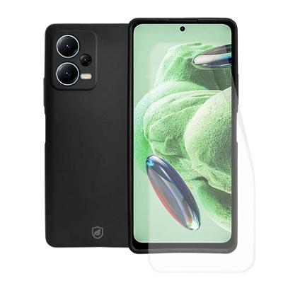 Kit Capa case capinha Silicon Veloz e Película Hydrogel HD para Xiaomi Redmi Note 12 5G - Gshield