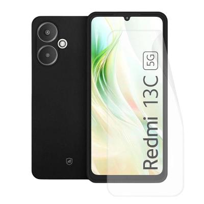 Kit Capa case capinha Silicon Veloz e Película Hydrogel HD para Xiaomi Redmi 13C - Gshield