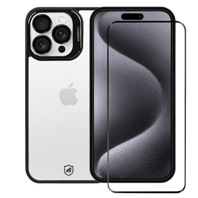 Kit Capa case capinha Gravity Preta e Película Ultra Safe para iPhone 15 Pro Max - Gshield