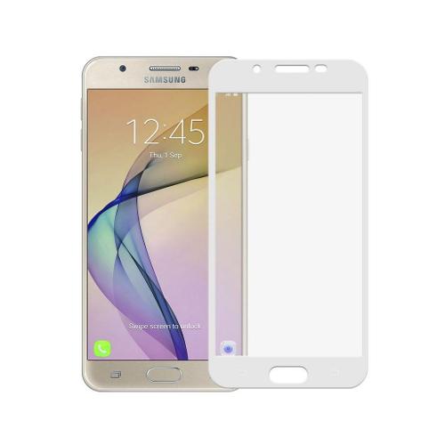 Película Coverage Color para Galaxy J7 Prime - Branca - Gorila Shield (Cobre toda tela)