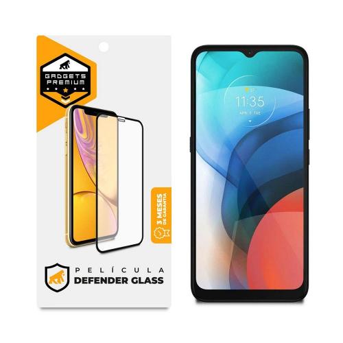 Película Defender Glass para Motorola Moto E7 - Preta - Gshield