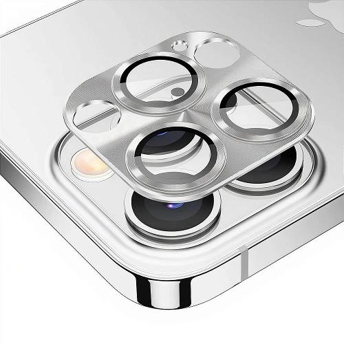 Protetor de lente de câmera de alumínio para iPhone 11 Pro - Prata - Gshield
