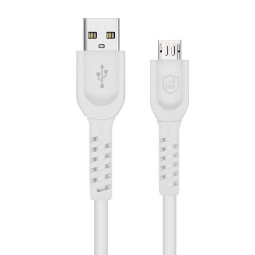 Cabo Dual Shock Micro USB V8 Branco - 1,2m - GShield
