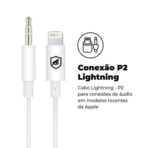 Cabo Auxiliar P2 para iPhone (Lightning) - Gshield