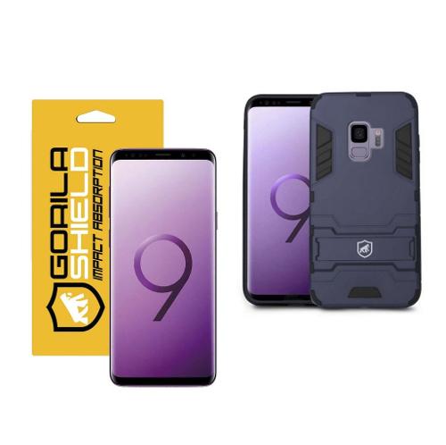 Kit Capa case capinha Armor e Película Nano Gel Dupla para Galaxy S9 - Gorila Shield