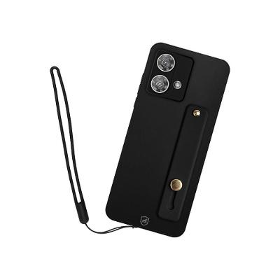 Kit Capa case capinha Silicon Veloz para Samsung Galaxy A54 + Ring Socket + Cordão - Preto - Gshield
