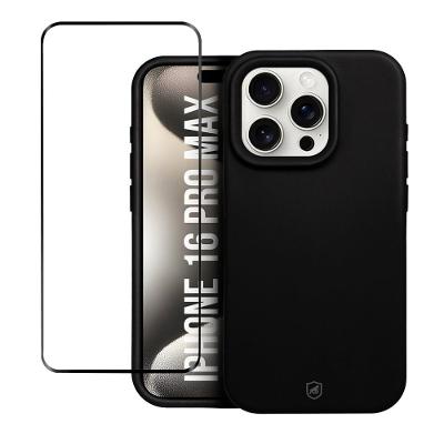 Kit Capa case capinha Silicon Premium e Película Defender Glass para iPhone 16 Pro Max - Gshield
