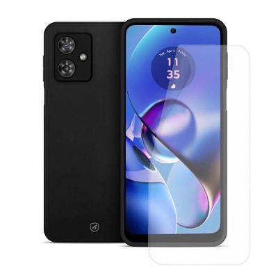 Kit Capa case capinha Silicon Veloz e Película Hydrogel HD para Motorola Moto G64 5G - Gshield