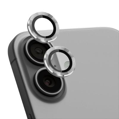 Protetor de lente One Armor para iPhone 16 Plus - Prata - Gshield