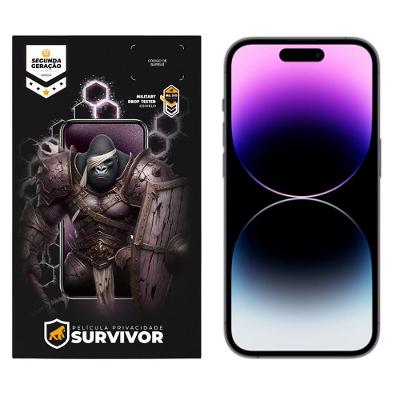 Película para iPhone 14 Pro / 15 / 16 com Aplicador - Survivor Privacidade - Gshield