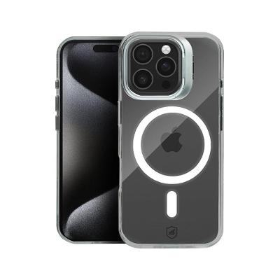 Capa case capinha para iPhone 15 Pro Max - MagSafe Crystal Armor Stand - NÃO AMARELA - Gshield