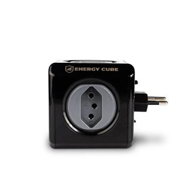 adaptador Energy Cube Bivolt Filtro de Linha Multiplicador de Tomadas 10A com Proteção de Sobretensão