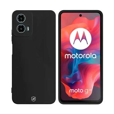 Capa case capinha para Motorola Moto G04s - Silicon Veloz - Preta - Gshield