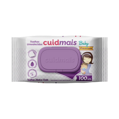 Lenço Umedecido Cuidmais Baby Premium 100 Unidades