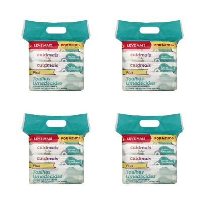 Toalha Umedecida Cuidmais Baby Plus Kit c/ 1000 Lenços