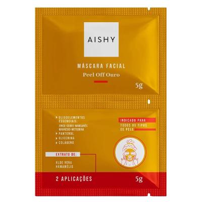 Máscara Facial Aishy Peel Off Ouro Sachê 5g