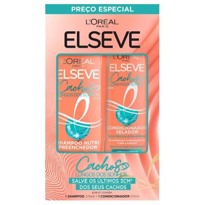 Kit Elseve Cachos Longo dos Sonhos Shampoo 375ml + Cond 170ml