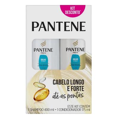 Kit Pantene Brilho Extremo Pro v Shampoo 400ml + Cond 175ml