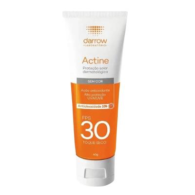 Protetor Solar Facial Darrow Actine FPS30 Toque Seco 40g