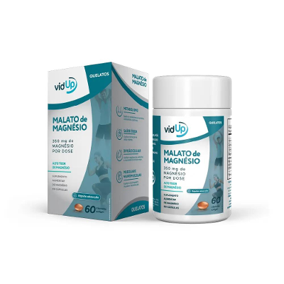 Suplemento Malato de Magnésio 350mg Vidup 60 Cápsulas