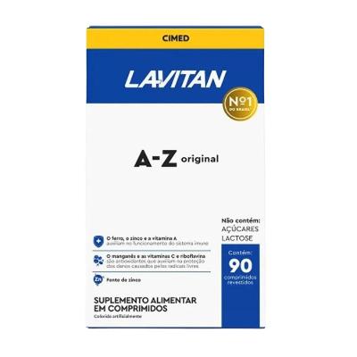 Suplemento Multivitamínico Lavitan Az Original c/ 90 Comp.