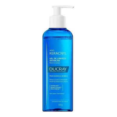 Gel De Limpeza Antiacne Ducray Keracnyl Pele Oleosa a Acneica Pump 300g