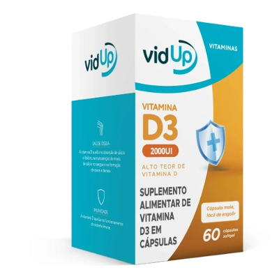 Vitamina D Vidup 2.000Ui 60 Cápsulas