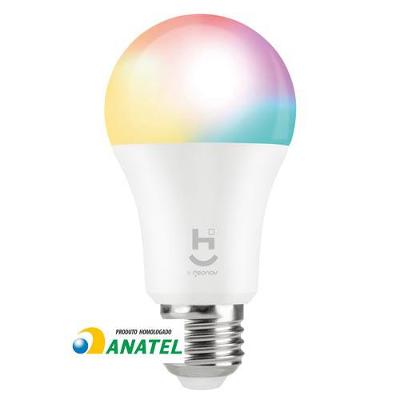 Lâmpada LED Inteligente RGB+W 2700-6500K soquete E27 Wi-Fi + Bluetooth -  HI GEONAV