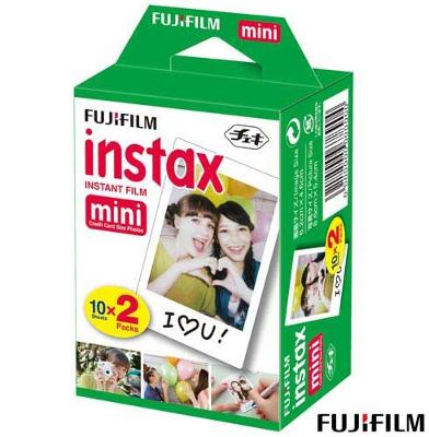 Filme Fujifilm Instax Mini Branco 20 Fotos, 54 X 86 mm, ISO 800