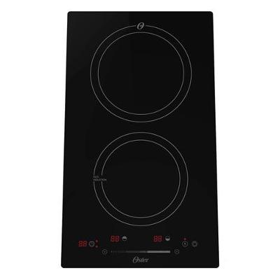 Cooktop por Indução Oster em Vitrocerâmico com 02 Bocas e Painel Touch Screen 2 em 1 Preto - OTOP202