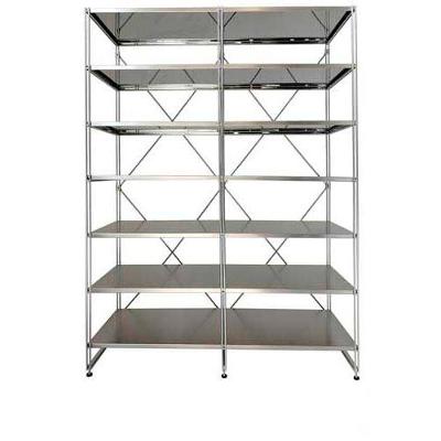 Estante com 07 Prateleiras em Aço Inox - MW