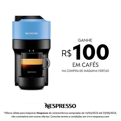 Cafeteira Nespresso Vertuo POP Azul Pacífico para Café Espresso Manual - GCV2BR